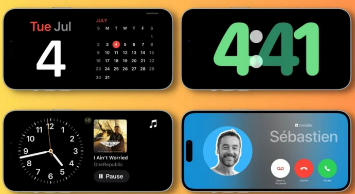 鹤峰苹果手机维修分享iOS17横屏充电待机显示有什么好处 